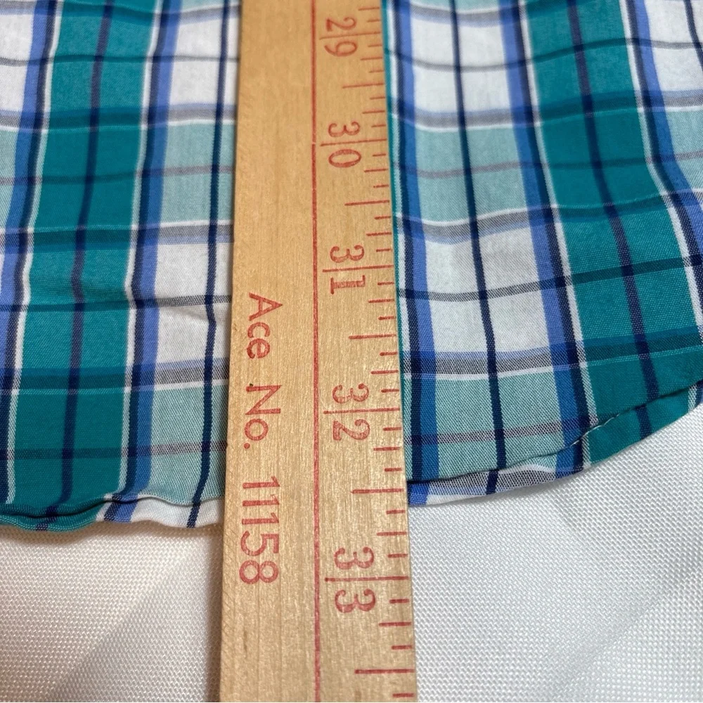Chaps Men’s XLT Stretch Plaid Oxford Button Down Long Sleeve‎ Shirt - Picture 12 of 15